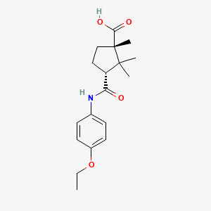 (1S,3R)-3-[(4-ethoxyphenyl)carbamoyl]-1,2,2-trimethylcyclopentane-1-carboxylic acid