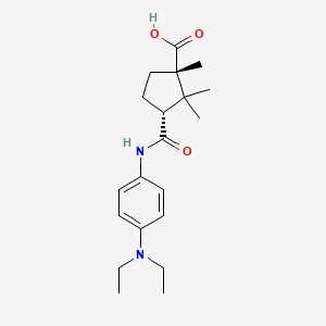 (1S,3R)-3-[[4-(diethylamino)phenyl]carbamoyl]-1,2,2-trimethylcyclopentane-1-carboxylic acid