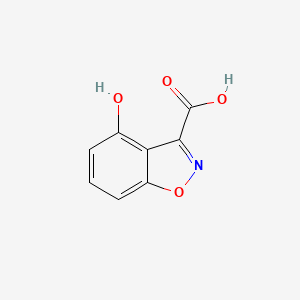 molecular formula C8H5NO4 B8008715 4-Hydroxybenzo[d]isoxazole-3-carboxylic acid 