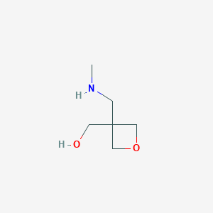 molecular formula C6H13NO2 B8008728 [3-(Methylaminomethyl)oxetan-3-yl]methanol 