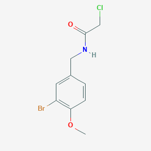 N-[(3-Bromo-4-methoxyphenyl)methyl]-2-chloroacetamide