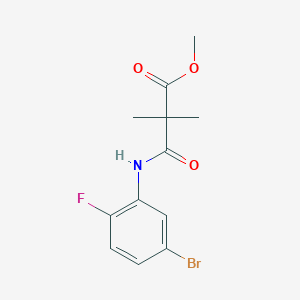 Propanoic acid, 3-[(5-bromo-2-fluorophenyl)amino]-2,2-dimethyl-3-oxo-, methyl ester