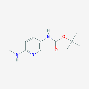 molecular formula C11H17N3O2 B8008791 Tert-butyl (6-(methylamino)pyridin-3-yl)carbamate 