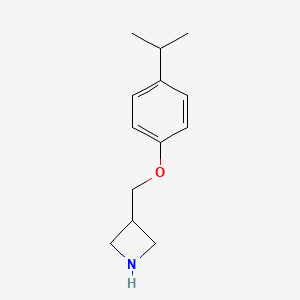 molecular formula C13H19NO B8008812 3-((4-Isopropylphenoxy)methyl)azetidine 