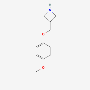 molecular formula C12H17NO2 B8008818 3-((4-Ethoxyphenoxy)methyl)azetidine 