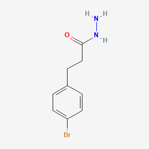 molecular formula C9H11BrN2O B8008848 3-(4-Bromophenyl)propanehydrazide 