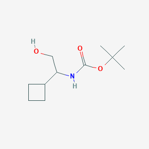 tert-Butyl N-(1-cyclobutyl-2-hydroxyethyl)carbamate