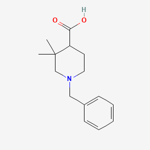 molecular formula C15H21NO2 B8009033 1-Benzyl-3,3-dimethyl-piperidine-4-carboxylicacid 