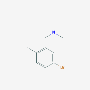 molecular formula C10H14BrN B8009050 1-(5-Bromo-2-methylphenyl)-N,N-dimethylmethanamine 