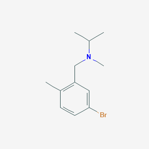 molecular formula C12H18BrN B8009055 (5-Bromo-2-methyl-benzyl)-isopropyl-methyl-amine 