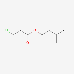 molecular formula C8H15ClO2 B8009071 3-Methylbutyl 3-chloropropionate CAS No. 62108-70-7