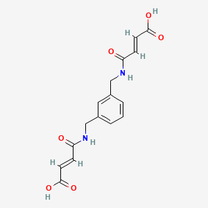 molecular formula C16H16N2O6 B8009078 (E)-4-[[3-[[[(E)-3-carboxyprop-2-enoyl]amino]methyl]phenyl]methylamino]-4-oxobut-2-enoic acid 