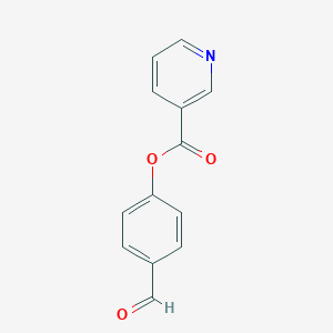 molecular formula C13H9NO3 B080091 烟酸 4-甲酰苯酯 CAS No. 15131-72-3