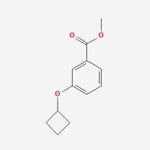 molecular formula C12H14O3 B8009101 3-Cyclobutoxy-benzoic acid methyl ester 