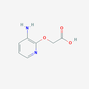 molecular formula C7H8N2O3 B8009148 2-[(3-Aminopyridin-2-YL)oxy]acetic acid 