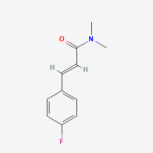 molecular formula C11H12FNO B8009274 3-(4-氟苯基)-N,N-二甲基丙烯酰胺 