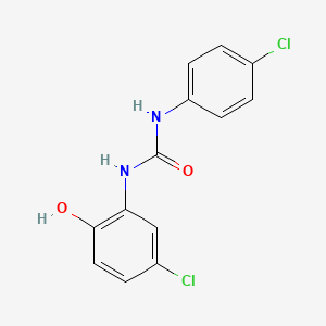 molecular formula C13H10Cl2N2O2 B8009289 1-(5-Chloro-2-hydroxyphenyl)-3-(4-chlorophenyl)urea 