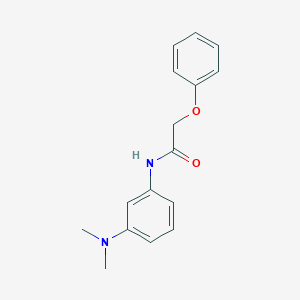 molecular formula C16H18N2O2 B8009299 N-[3-(dimethylamino)phenyl]-2-phenoxyacetamide 