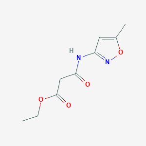 Propanoic acid, 3-[(5-methyl-3-isoxazolyl)amino]-3-oxo-, ethyl ester