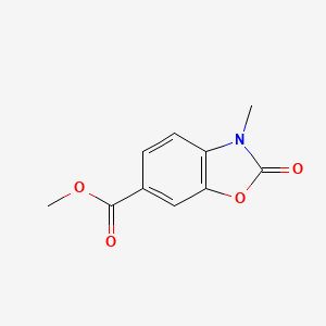 molecular formula C10H9NO4 B8009344 Methyl 3-methyl-2-oxo-2,3-dihydrobenzo[d]oxazole-6-carboxylate 