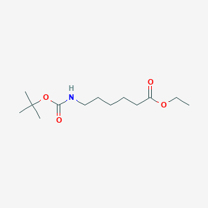 molecular formula C13H25NO4 B8009355 Ethyl 6-(tert-butoxycarbonylamino)hexanoate CAS No. 228110-67-6