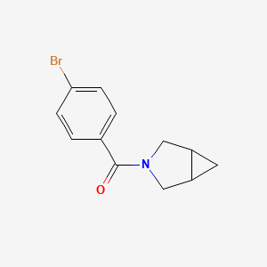 molecular formula C12H12BrNO B8009363 3-Azabicyclo[3.1.0]hexan-3-yl(4-bromophenyl)methanone 