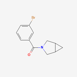 molecular formula C12H12BrNO B8009371 3-Azabicyclo[3.1.0]hexan-3-yl(3-bromophenyl)methanone 