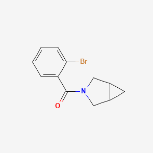 molecular formula C12H12BrNO B8009372 3-Azabicyclo[3.1.0]hexan-3-yl(2-bromophenyl)methanone 