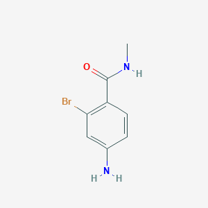 molecular formula C8H9BrN2O B8009390 4-Amino-2-bromo-N-methylbenzamide 