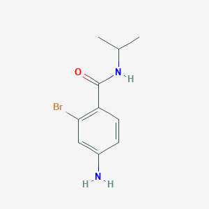 molecular formula C10H13BrN2O B8009410 4-Amino-2-bromo-N-isopropylbenzamide 
