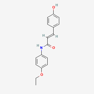 molecular formula C17H17NO3 B8009443 (E)-N-(4-ethoxyphenyl)-3-(4-hydroxyphenyl)prop-2-enamide 