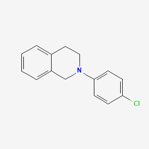 molecular formula C15H14ClN B8009560 2-(4-氯苯基)-1,2,3,4-四氢异喹啉 