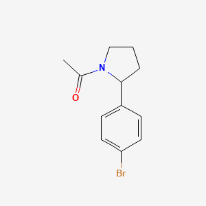 molecular formula C12H14BrNO B8009567 1-Acetyl-2-(4-bromophenyl)pyrrolidine 