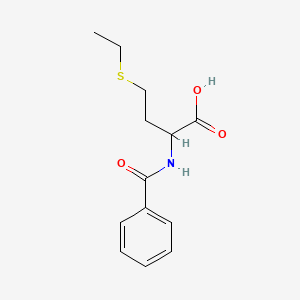 molecular formula C13H17NO3S B8009862 2-Benzamido-4-ethylsulfanylbutanoic acid 
