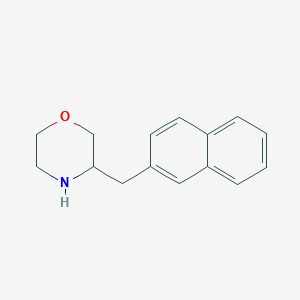 molecular formula C15H17NO B8009893 3-(2-Naphthylmethyl)morpholine HCl 