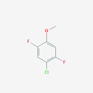 molecular formula C7H5ClF2O B8009909 1-Chloro-2,5-difluoro-4-methoxybenzene 