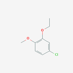 molecular formula C9H11ClO2 B8009929 4-Chloro-2-ethoxy-1-methoxybenzene 