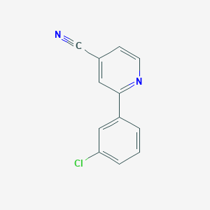 2-(3-Chlorophenyl)isonicotinonitrile