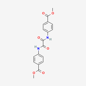 molecular formula C18H16N2O6 B8010001 4,4'-(Oxalylbisimino)bis(benzoic acid methyl) ester 