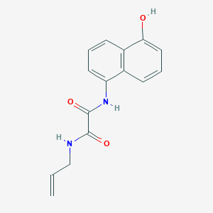 molecular formula C15H14N2O3 B8010008 N'-(5-hydroxynaphthalen-1-yl)-N-prop-2-enyloxamide 
