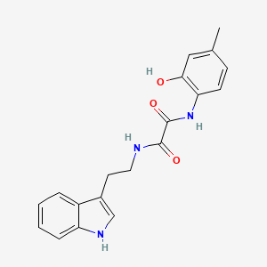 molecular formula C19H19N3O3 B8010011 N'-(2-hydroxy-4-methylphenyl)-N-[2-(1H-indol-3-yl)ethyl]oxamide 
