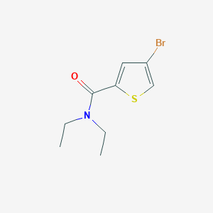 molecular formula C9H12BrNOS B8010017 4-bromo-N,N-diethylthiophene-2-carboxamide 
