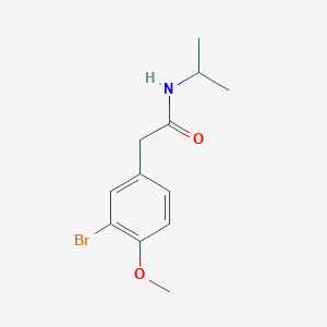 molecular formula C12H16BrNO2 B8010018 2-(3-Bromo-4-methoxyphenyl)-N-isopropylacetamide 