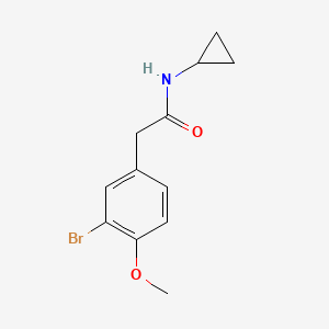 2-(3-Bromo-4-methoxyphenyl)-N-cyclopropylacetamide