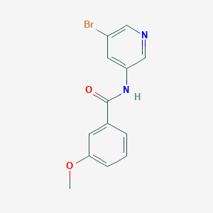 molecular formula C13H11BrN2O2 B8010034 N-(5-Bromopyridin-3-yl)-3-methoxybenzamide 