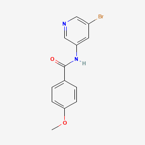 molecular formula C13H11BrN2O2 B8010042 N-(5-Bromopyridin-3-yl)-4-methoxybenzamide 