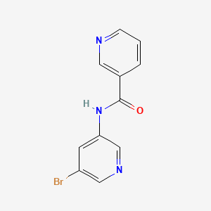 molecular formula C11H8BrN3O B8010052 N-(5-Bromopyridin-3-yl)nicotinamide 