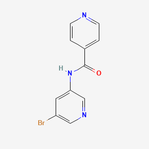 molecular formula C11H8BrN3O B8010056 N-(5-Bromopyridin-3-yl)isonicotinamide 