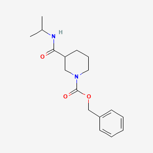 molecular formula C17H24N2O3 B8010058 Benzyl 3-(propan-2-ylcarbamoyl)piperidine-1-carboxylate 
