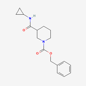 molecular formula C17H22N2O3 B8010064 Benzyl 3-(cyclopropylcarbamoyl)piperidine-1-carboxylate 